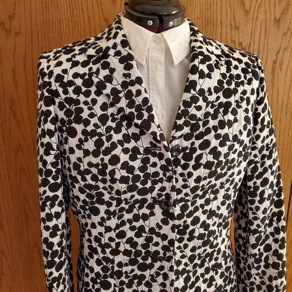 Black and White print Blazer - Picture 2 of 3